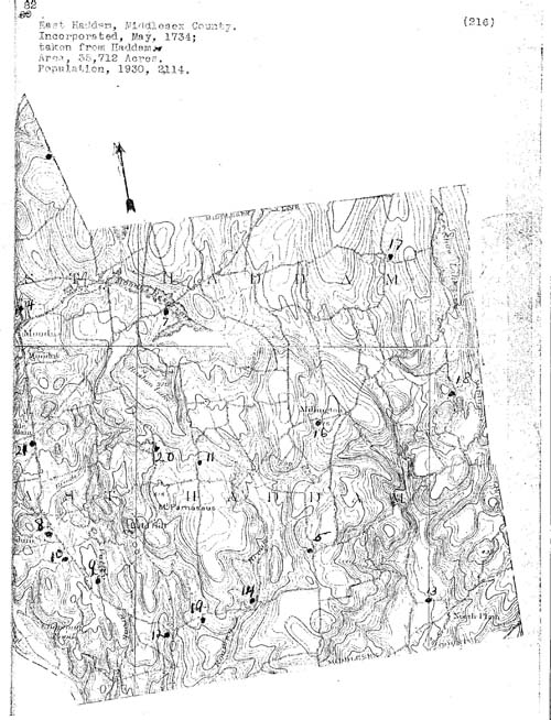 East Haddam, Connecticut Cemetery Map