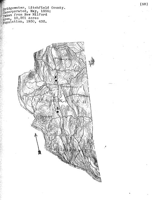 Bridgewater, Connecticut Cemetery Map